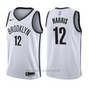 Camiseta Brooklyn Nets Joe Harris NO 12 Association 2017-18 Blanco