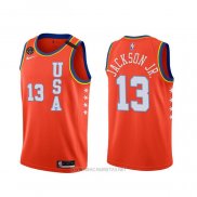 Camiseta 2020 Rising Star Jaren Jackson Jr. NO 13 USA Rojo