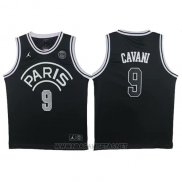 Camiseta AJ x PSG Cavani NO 9 Negro