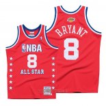 Camiseta All Star 2003 Kobe Bryant NO 8 Autentico Hardwood Classics Rojo
