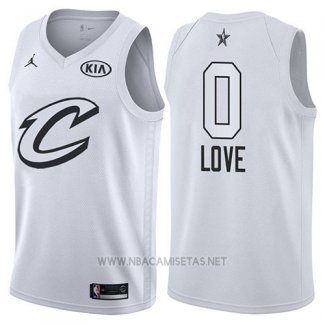 Camiseta All Star 2018 Cleveland Cavaliers Kevin Love NO 0 Blanco