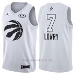 Camiseta All Star 2018 Toronto Raptors Kyle Lowry NO 7 Blanco