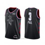 Camiseta All Star 2019 Houston Rockets Chris Paul NO 3 Negro