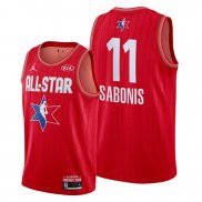 Camiseta All Star 2020 Indiana Pacers Domantas Sabonis NO 11 Rojo