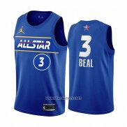 Camiseta All Star 2021 Washington Wizards Bradley Beal NO 3 Azul