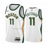 Camiseta Boston Celtics Payton Pritchard NO 11 Ciudad 2023-24 Blanco