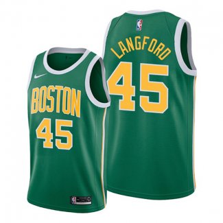 Camiseta Boston Celtics Romeo Langford NO 45 Earned 2019-20 Verde