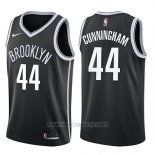Camiseta Brooklyn Nets Dante Cunningham NO 44 Icon 2017-18 Negro