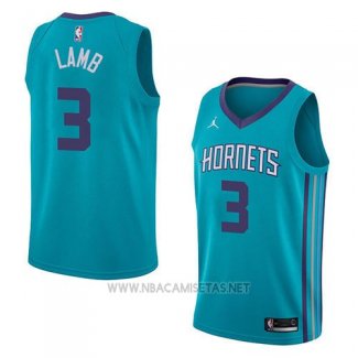 Camiseta Charlotte Hornets Jeremy Lamb NO 3 Icon 2018 Verde