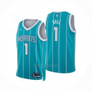 Camiseta Charlotte Hornets LaMelo Ball NO 1 Icon 2024-25 Verde