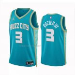 Camiseta Charlotte Hornets Terry Rozier III NO 3 Ciudad 2023-24 Verde