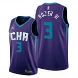 Camiseta Charlotte Hornets Terry Rozier III NO 3 Statement Edition Violeta