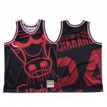 Camiseta Chicago Bulls Lauri Markkanen NO 24 Mitchell & Ness Big Face Negro