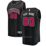 Camiseta Chicago Bulls Personalizada 17-18 Negro
