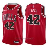 Camiseta Chicago Bulls Robin Lopez NO 42 Icon 2017-18 Rojo