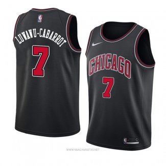 Camiseta Chicago Bulls Timothe Luwawu-Cabarrot NO 7 Statement 2018 Negro