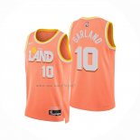 Camiseta Cleveland Cavaliers Darius Garland NO 10 Ciudad 2025-26 Naranja
