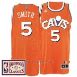 Camiseta Cleveland Cavaliers J.R. Smith NO 5 Retro Naranja