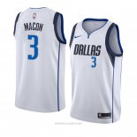 Camiseta Dallas Mavericks Daryl Macon NO 3 Association 2018-19 Blanco