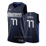 Camiseta Dallas Mavericks Luka Doncic NO 77 Statement 2019-20 Azul