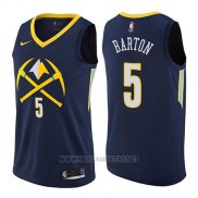 Camiseta Denver Nuggets Will Barton NO 5 Ciudad 2017-18 Azul