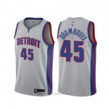 Camiseta Detroit Pistons Sekou Doumbouya NO 45 Statement 2019-20 Gris