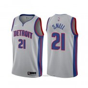 Camiseta Detroit Pistons Tony Snell NO 21 Statement 2019-20 Gris