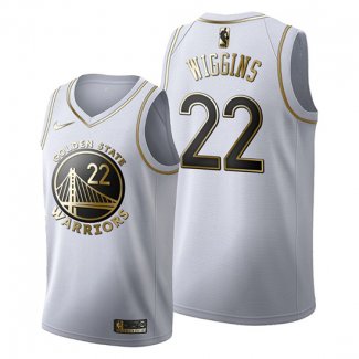 Camiseta Golden Edition Golden State Warriors Andrew Wiggins NO 22 2019-20 Blanco