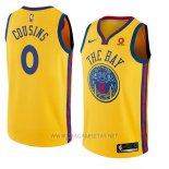 Camiseta Golden State Warriors Demarcus Cousins NO 0 Ciudad 2018-19 Amarillo