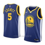 Camiseta Golden State Warriors Kevon Looney NO 5 Icon 2018 Azul