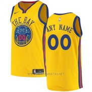 Camiseta Golden State Warriors Nike Personalizada 17-18 Amarillo