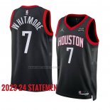 Camiseta Houston Rockets Cam Whitmore NO 7 Statement 2023-24 Negro