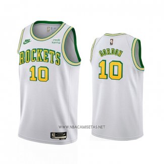 Camiseta Houston Rockets Eric Gordon NO 10 Classic 2022-23 Blanco