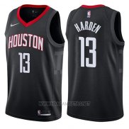 Camiseta Houston Rockets James Harden NO 13 2017-18 Negro