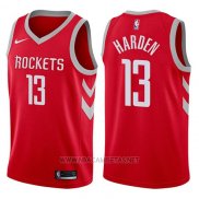Camiseta Houston Rockets James Harden NO 13 2017-18 Rojo