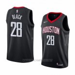 Camiseta Houston Rockets Tarik Black NO 28 Statement 2018 Negro