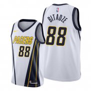 Camiseta Indiana Pacers Goga Bitadze NO 88 Earned Blanco