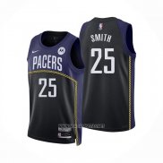 Camiseta Indiana Pacers Jalen Smith NO 25 Ciudad 2022-23 Azul