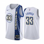 Camiseta Indiana Pacers Myles Turner NO 33 Ciudad Blanco