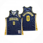 Camiseta Indiana Pacers Tyrese Haliburton NO 0 Mitchell & Ness 2020-21 Azul