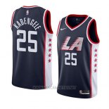 Camiseta Los Angeles Clippers Mfiondu Kabengele NO 25 Ciudad 2019 Azul