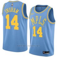 Camiseta Los Angeles Lakers Brandon Ingram NO 14 Classic 2017-18 Azul