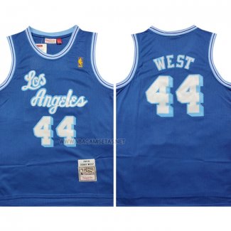 Camiseta Los Angeles Lakers David West NO 44 Mitchell & Ness 1960-61 Azul