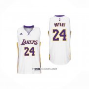 Camiseta Los Angeles Lakers Kobe Bryant NO 24 Blanco