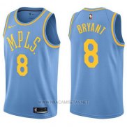 Camiseta Los Angeles Lakers Kobe Bryant NO 8 Classic 2017-18 Azul