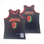 Camiseta Los Angeles Lakers Kobe Bryant NO 8 Mitchell & Ness 1996-97 Negro