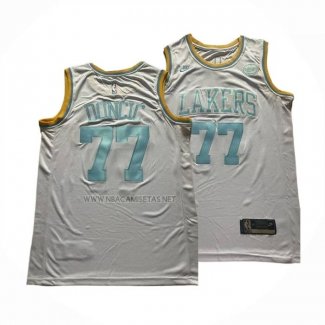 Camiseta Los Angeles Lakers Luka Doncic NO 77 Classic 2024-25 Blanco