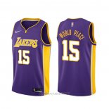 Camiseta Los Angeles Lakers Metta World Peace NO 15 Statement Violeta