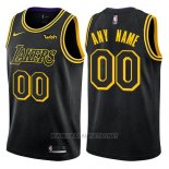 Camiseta Los Angeles Lakers Nike Personalizada 17-18 Negro