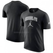Camiseta Manga Corta Brooklyn Nets Essential Ciudad Negro